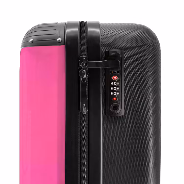 Kers - Roze - Fruit NBS - Handbagage koffer - Volwassenen Unisex middel -slot