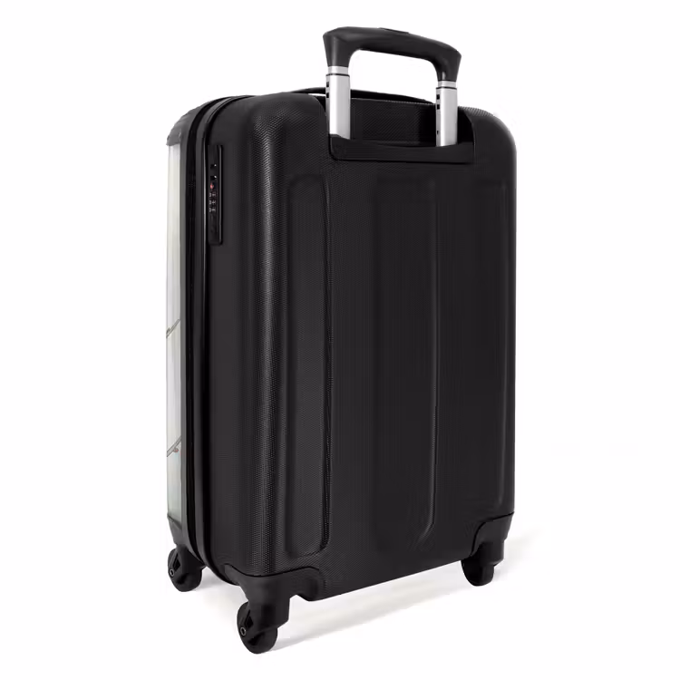 Koffer - Kirschen – Blüten – Grün - Kersen - Bloesem - Groen NBS - Handbagage koffer - Volwassenen Unisex middel