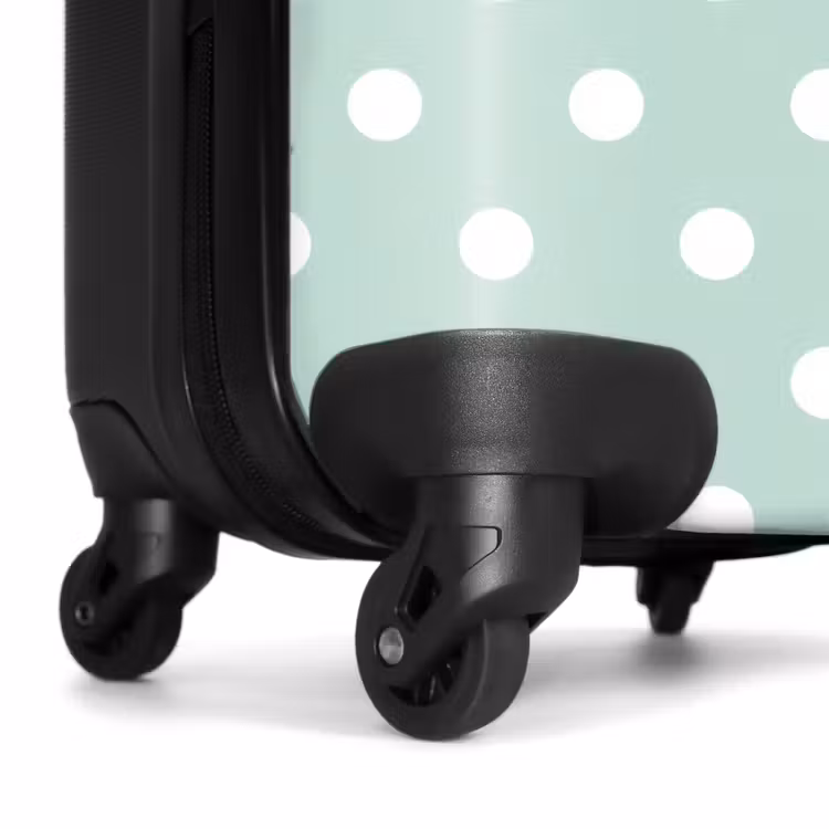 Koffer - Klassik – Polka – Grün - Klassiek - Polka - Groen NBS - Handbagage koffer - Vrouwen middel