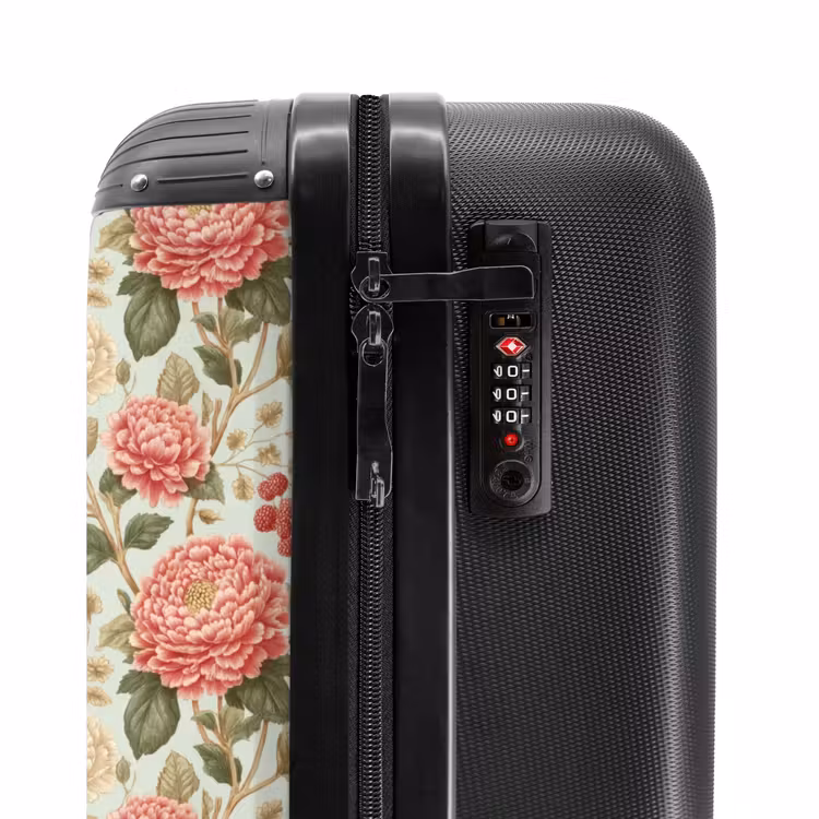 Klassiek - Botanisch - Veelkleurig NBS - Handbagage koffer - Volwassenen Unisex middel -slot