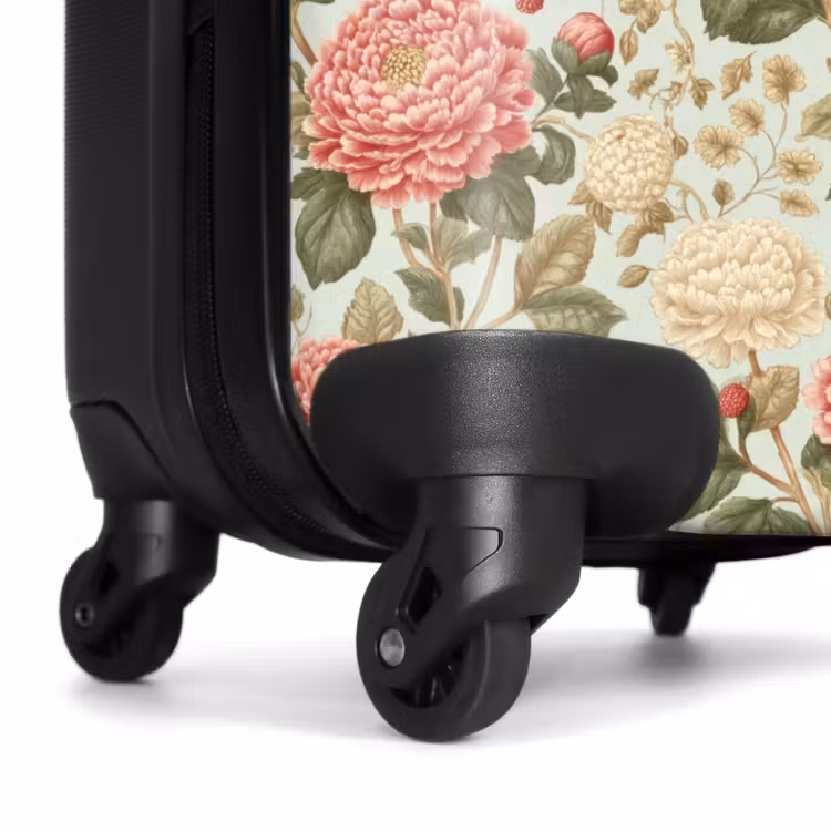 Klassiek - Botanisch - Veelkleurig NBS - Handbagage koffer - Volwassenen Unisex middel -wiel