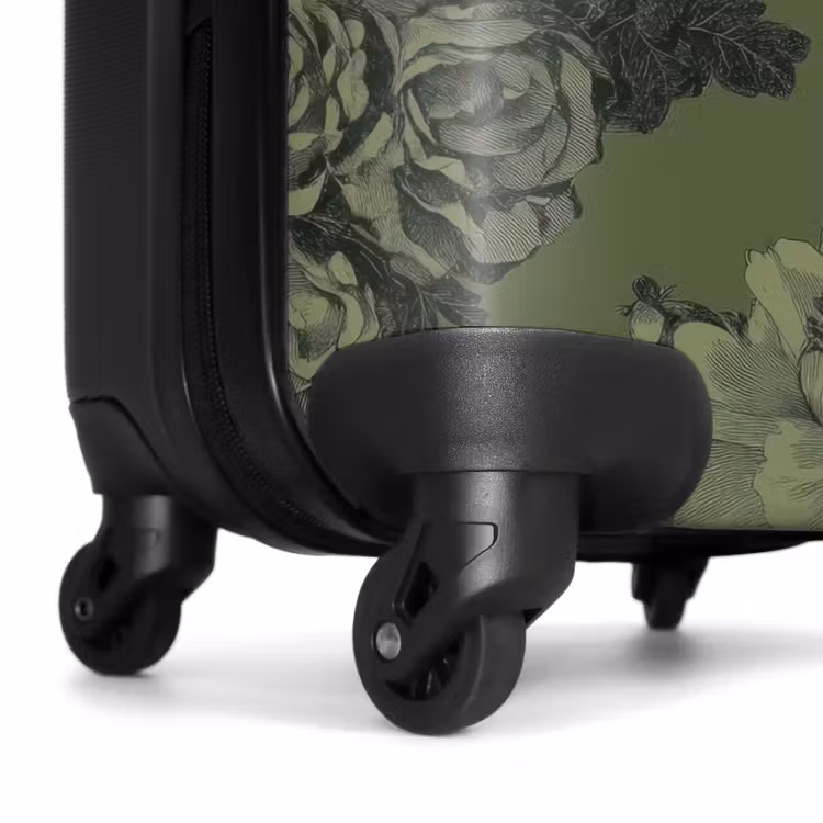 Koffer - Klassisch – botanisch – olivgrün – Blumen - Klassiek - botanisch - olijfgroen - bloemen NBS - Handbagage koffer - Volwassenen Unisex middel
