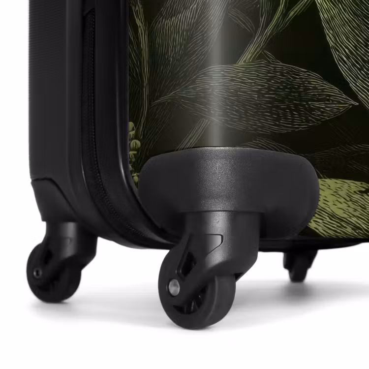 Koffer - Klassisch – Dunkel – Botanisch – Pflanzen - Klassiek - Donker - Botanisch - Planten NBS - Handbagage koffer - Volwassenen Unisex middel