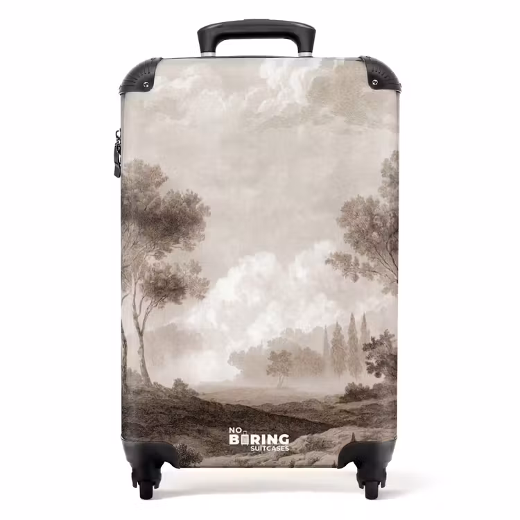 Klassiek - Landschap - Neutraal NBS - Handbagage koffer - Volwassenen Unisex middel -productfoto_recht