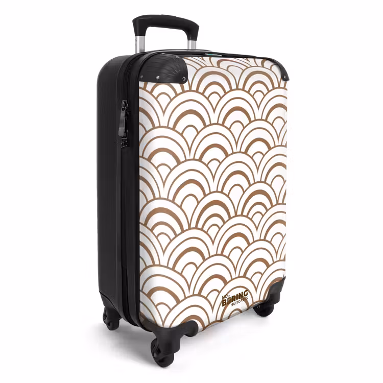 Klassiek - Motief - Terracotta NBS - Handbagage koffer - Volwassenen Unisex middel -productfoto_3d