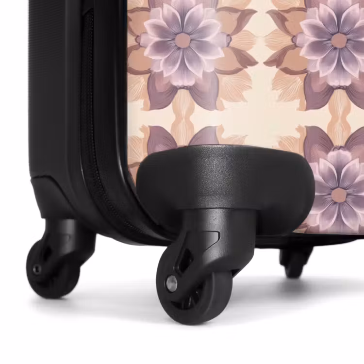 Koffer - Klassisch – Muster – Lila - Klassiek - Patroon - Paars NBS - Handbagage koffer - Vrouwen middel