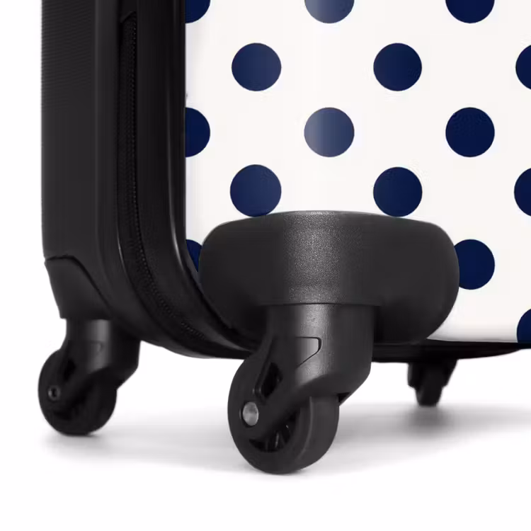 Koffer - Klassisch – Punkte – Blau - Klassiek - Stippen - Blauw NBS - Handbagage koffer - Vrouwen middel