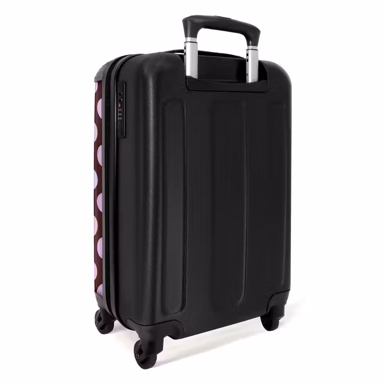Koffer - Klassisch – Punkte – Lila - Klassiek - Stippen - Paars NBS - Handbagage koffer - Vrouwen middel