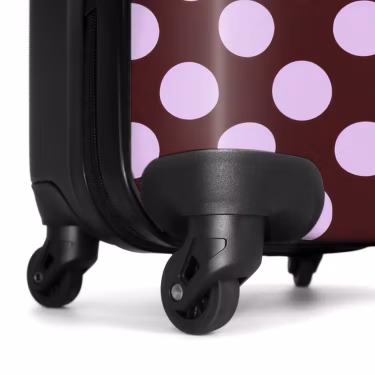 Koffer - Klassisch – Punkte – Lila - Klassiek - Stippen - Paars NBS - Handbagage koffer - Vrouwen middel