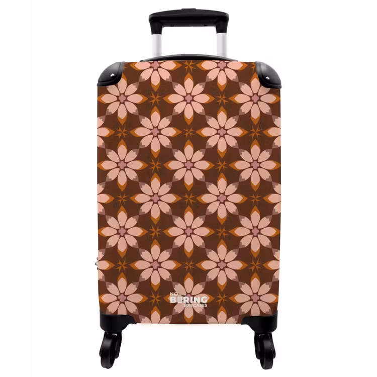 Koffer - Klassisch – Retro – Braun - Klassiek - Retro - Bruin NBS - Handbagage koffer - Vrouwen middel