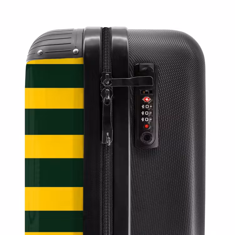Koffer - Klassisch – Streifen – Grün - Klassiek - Strepen - Groen NBS - Handbagage koffer - Vrouwen middel