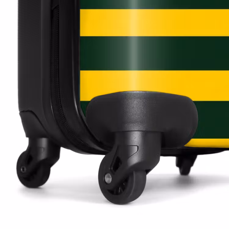 Koffer - Klassisch – Streifen – Grün - Klassiek - Strepen - Groen NBS - Handbagage koffer - Vrouwen middel