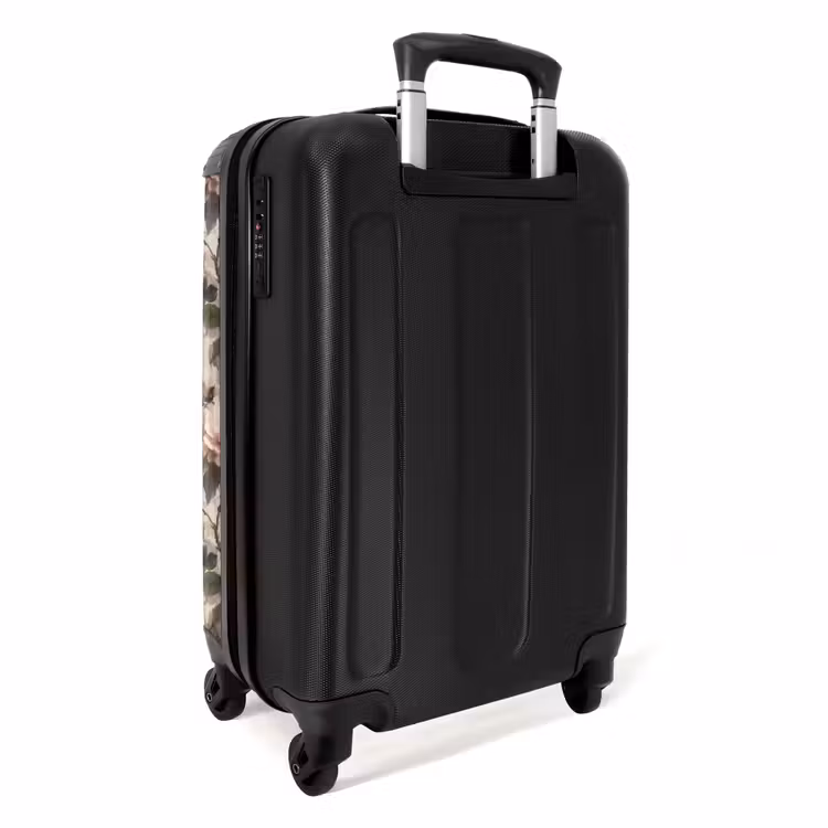 Klassiek - Vogels - Kleurrijk NBS - Handbagage koffer - Volwassenen Unisex middel -achterkant