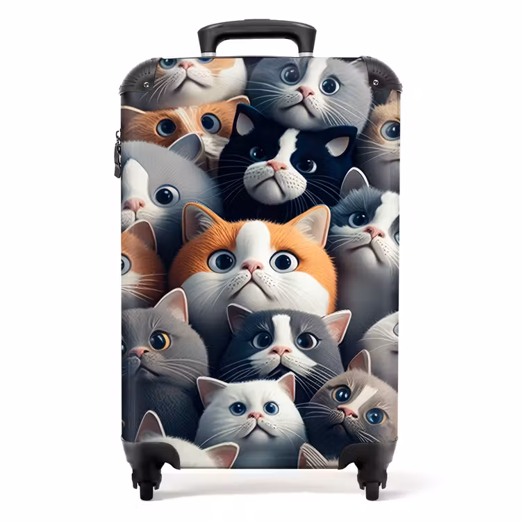 Snoezige Snuitjes NBS - Handbagage koffer - Unisex middel -productfoto_recht