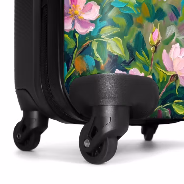 Koffer - Kolibri – Blumen – Natur – Farbenfroh - Kolibrie - Bloemen - Natuur - Kleurrijk NBS - Handbagage koffer - Vrouwen middel