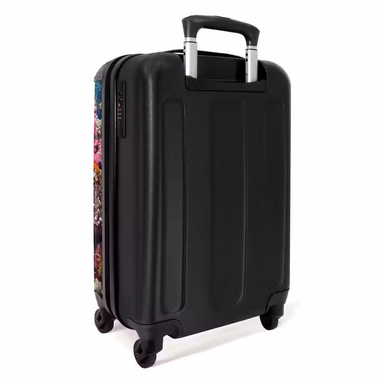 Koffer - Korallenriff – Fische – Unterwasser – Tropisch – Rot - Koraalrif - Vissen - Onderwater - Tropisch - Rood NBS - Handbagage koffer - Volwassenen Unisex middel