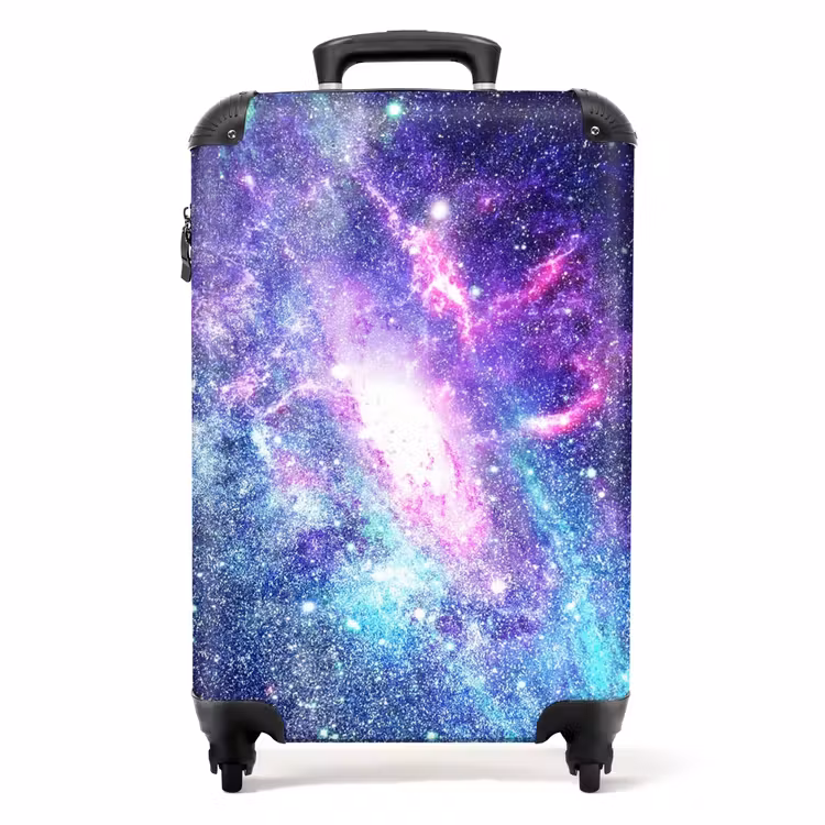 Kosmische kleurexplosie NBS - Handbagage koffer - Unisex middel -productfoto_recht