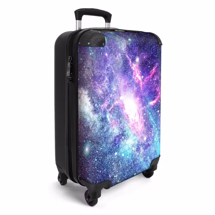 Kosmische kleurexplosie NBS - Handbagage koffer - Unisex middel -productfoto_3d