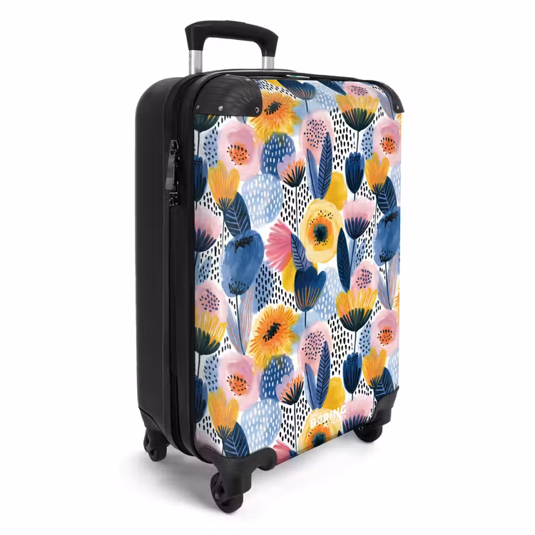 Koffer - Kreativ – Muster – Farbenfroh - Creatief - Patroon - Kleurrijk NBS - Handbagage koffer - Vrouwen middel