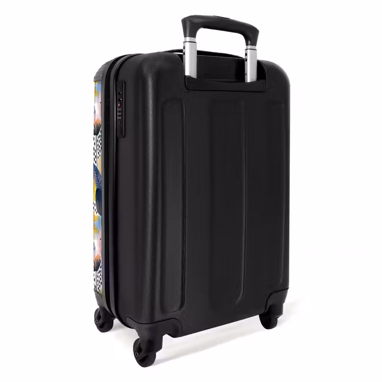 Koffer - Kreativ – Muster – Farbenfroh - Creatief - Patroon - Kleurrijk NBS - Handbagage koffer - Vrouwen middel