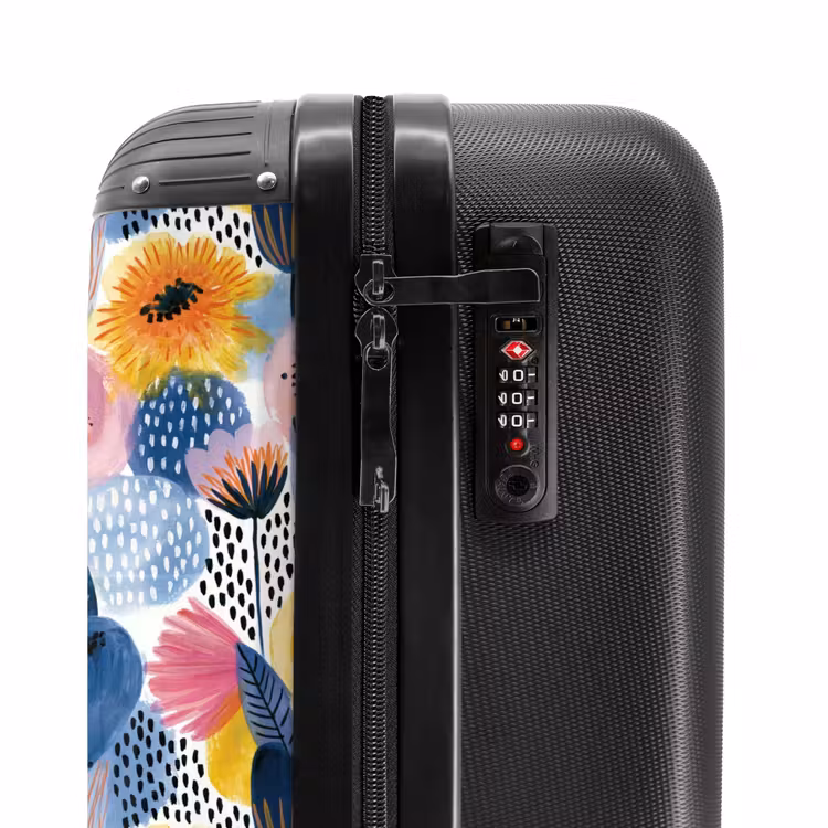 Koffer - Kreativ – Muster – Farbenfroh - Creatief - Patroon - Kleurrijk NBS - Handbagage koffer - Vrouwen middel