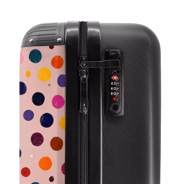 Koffer - Kreise – Muster – Bunt - Cirkels - Patroon - Kleurrijk NBS - Handbagage koffer - Vrouwen middel