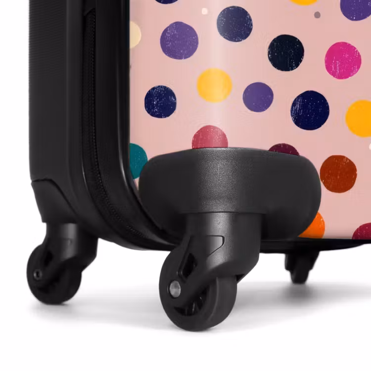 Koffer - Kreise – Muster – Bunt - Cirkels - Patroon - Kleurrijk NBS - Handbagage koffer - Vrouwen middel
