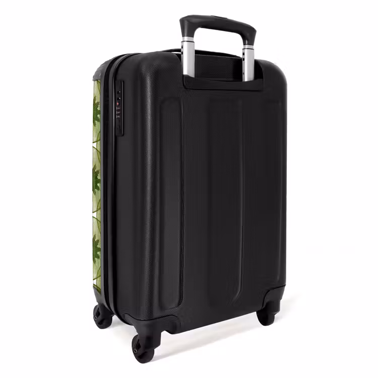 Koffer - Kreise - Muster - Grün - Cirkels - Patroon - Groen NBS - Handbagage koffer - Volwassenen Unisex middel