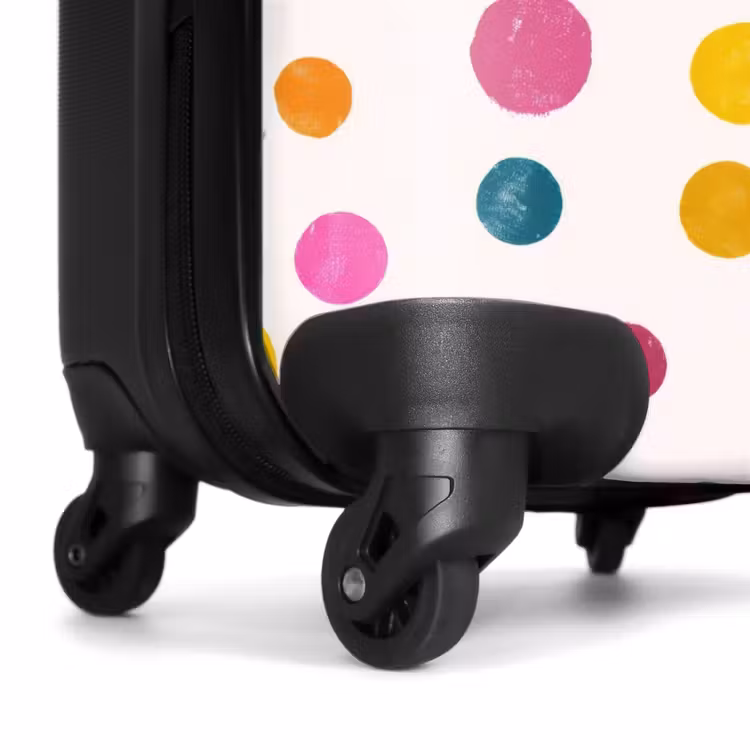 Koffer - Kreise – Verspielt – Farbenfroh - Cirkels - Speels - Kleurrijk NBS - Handbagage koffer - Vrouwen middel