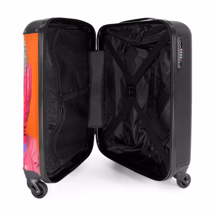 Koffer - Kunst – Discokugel – Bunt – Modern – Studio - Kunst - Disco bal - Kleurrijk - Modern - Studio NBS - Handbagage koffer - Volwassenen Unisex middel