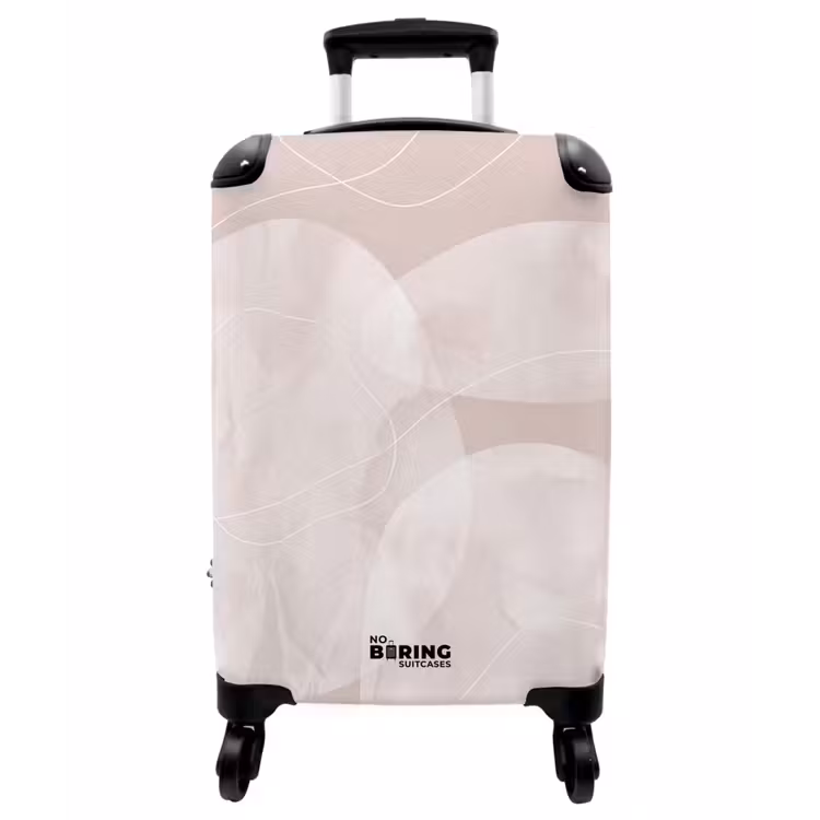 Koffer - Kunst – Linien – Modern - Kunst - Lijnen - Modern NBS - Handbagage koffer - Vrouwen middel