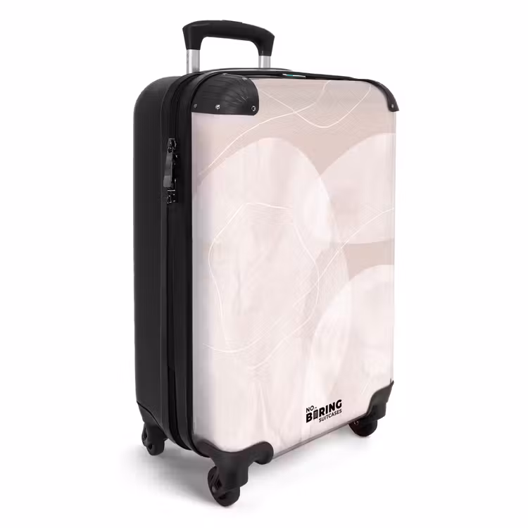 Koffer - Kunst – Linien – Modern - Kunst - Lijnen - Modern NBS - Handbagage koffer - Vrouwen middel