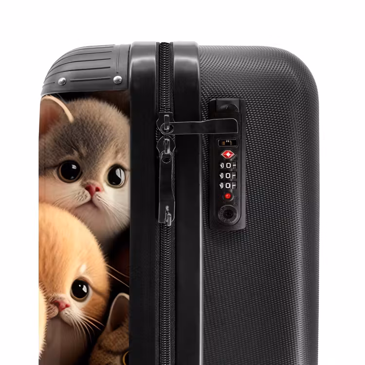 Knuffelkatjes NBS - Handbagage koffer - Unisex middel -slot