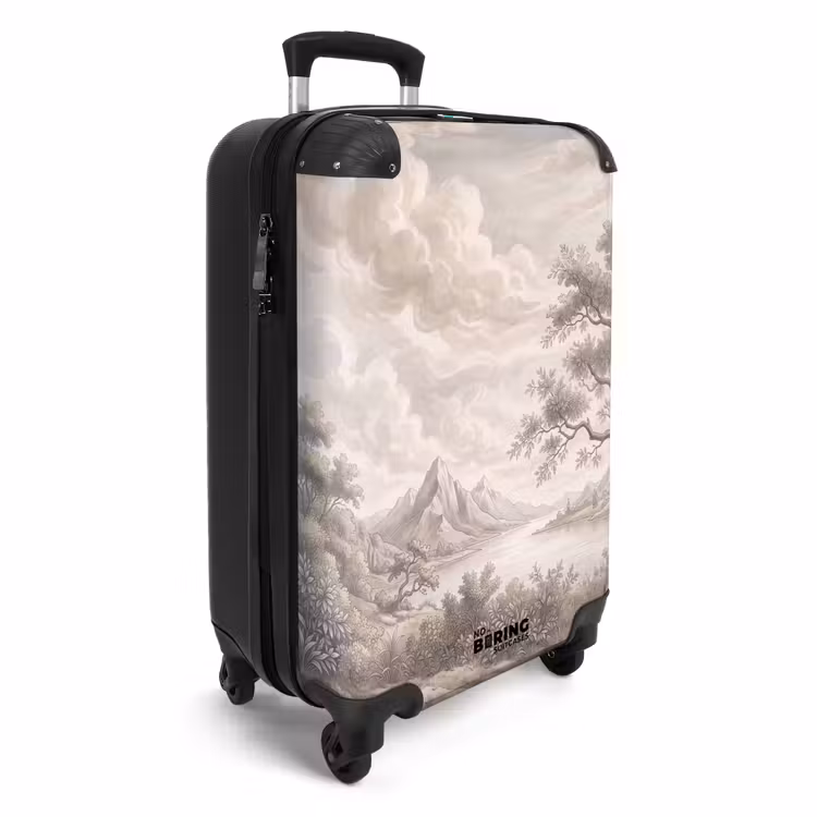 Koffer - Landschaft – Berge – See – Natur - Landschap - Bergen - Meer - Natuur NBS - Handbagage koffer - Volwassenen Unisex middel