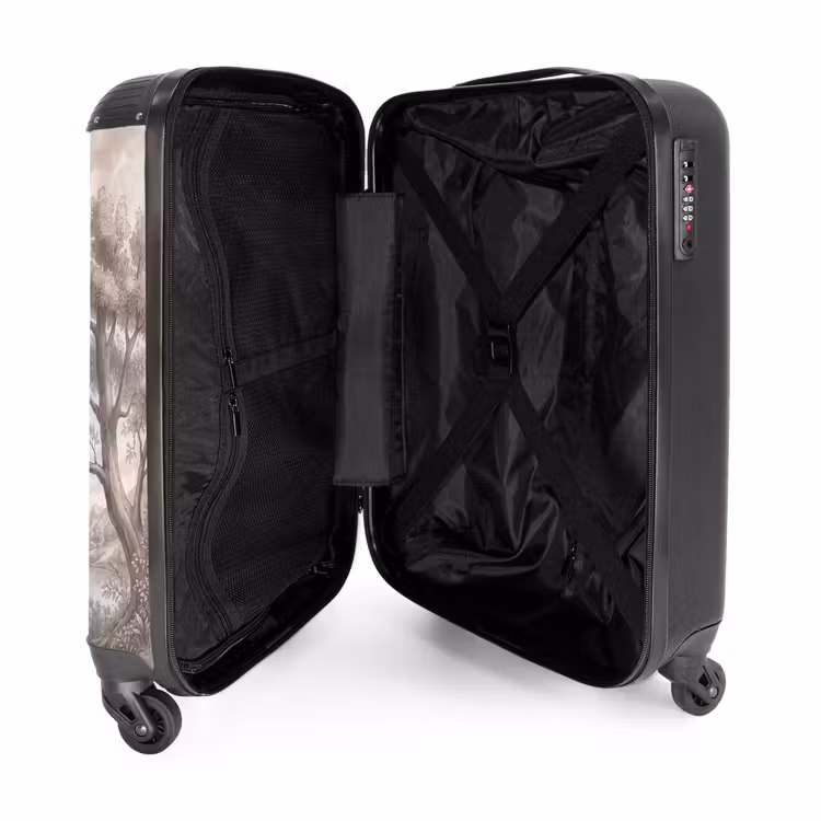 Koffer - Landschaft – Berge – See – Natur - Landschap - Bergen - Meer - Natuur NBS - Handbagage koffer - Volwassenen Unisex middel