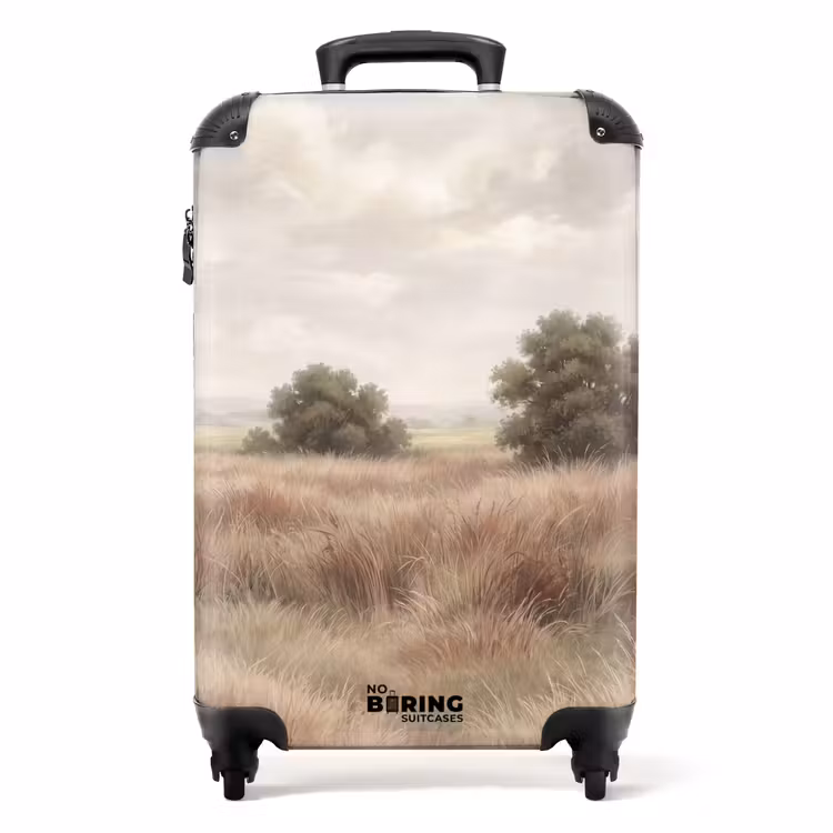 Koffer - Landschaft – Minimalistisch – Beige - Landschap - Minimalistisch - Beige NBS - Handbagage koffer - Volwassenen Unisex middel