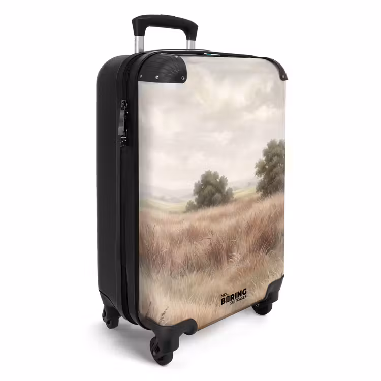 Koffer - Landschaft – Minimalistisch – Beige - Landschap - Minimalistisch - Beige NBS - Handbagage koffer - Volwassenen Unisex middel
