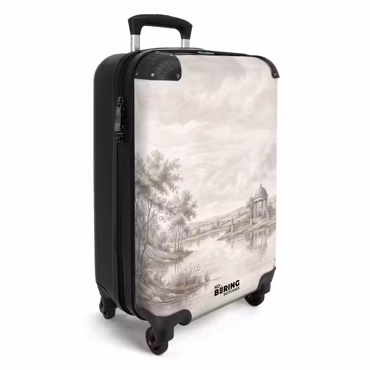 Koffer - Landschaft – Wasser – Natur – Sepia - Landschap - Water - Natuur - Sepia NBS - Handbagage koffer - Volwassenen Unisex middel