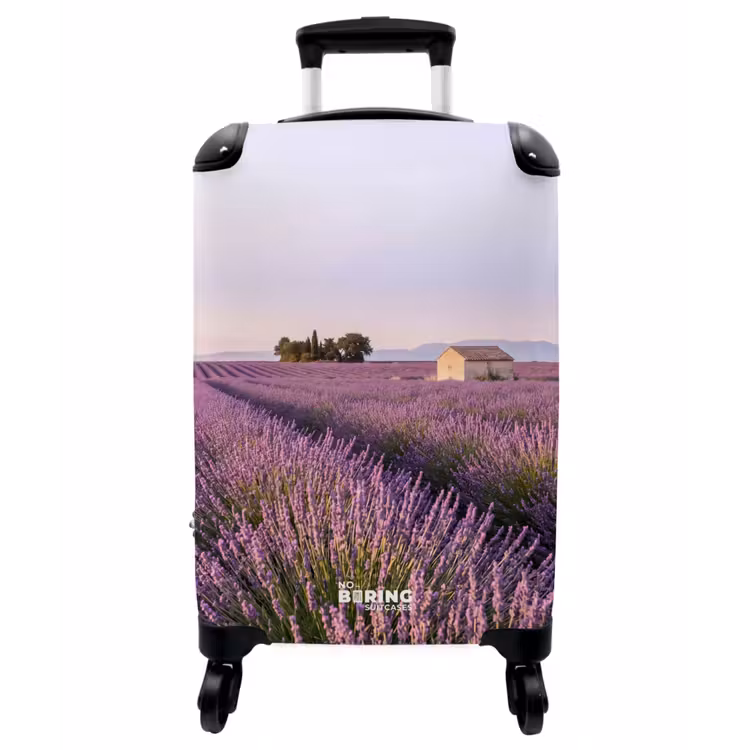 Koffer - Lavendel – Landschaft – Gelassen – Violett - Lavendel - Landschap - Sereen - Paars NBS - Handbagage koffer - Vrouwen middel