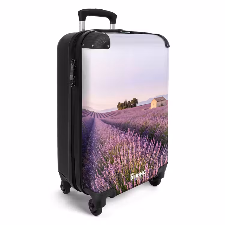 Koffer - Lavendel – Landschaft – Gelassen – Violett - Lavendel - Landschap - Sereen - Paars NBS - Handbagage koffer - Vrouwen middel