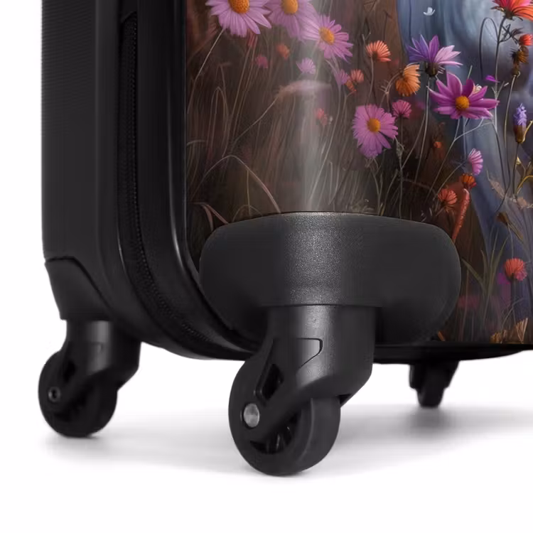 Lavendel lentehoorn NBS - Handbagage koffer - Unisex middel -wiel