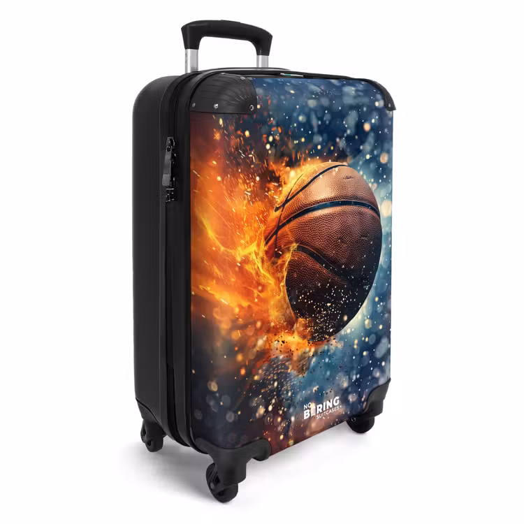 Bruisende basketbal NBS - Handbagage koffer - Unisex middel -productfoto_3d