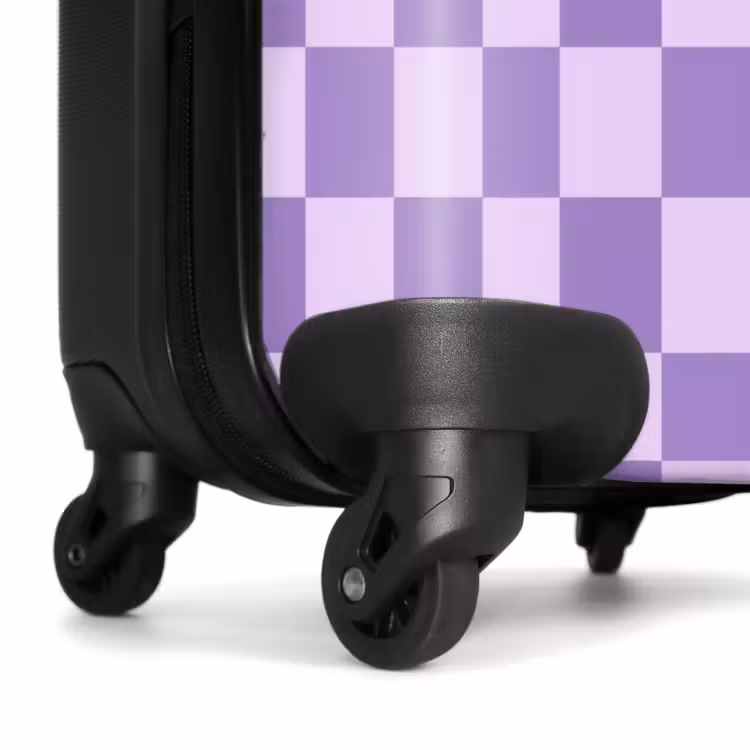 Koffer - Lila – Geometrisch – Schachbrettmuster – Blöcke – Muster - Paars - Geometrisch - Dambord - Blokken - Patroon NBS - Handbagage koffer - Vrouwen middel