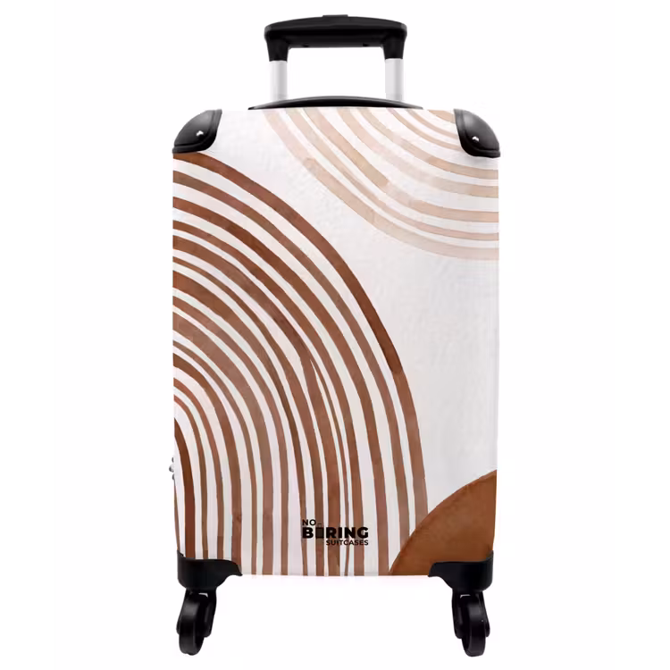 Koffer - Linien – Minimalistisch – Kunst - Lijnen - Minimalistisch - Kunst NBS - Handbagage koffer - Vrouwen middel