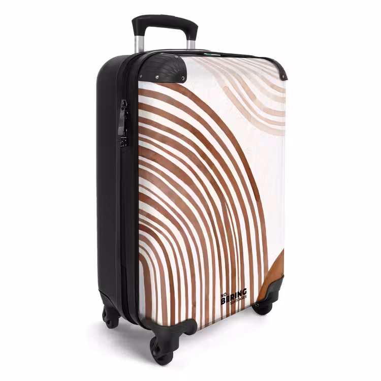Koffer - Linien – Minimalistisch – Kunst - Lijnen - Minimalistisch - Kunst NBS - Handbagage koffer - Vrouwen middel
