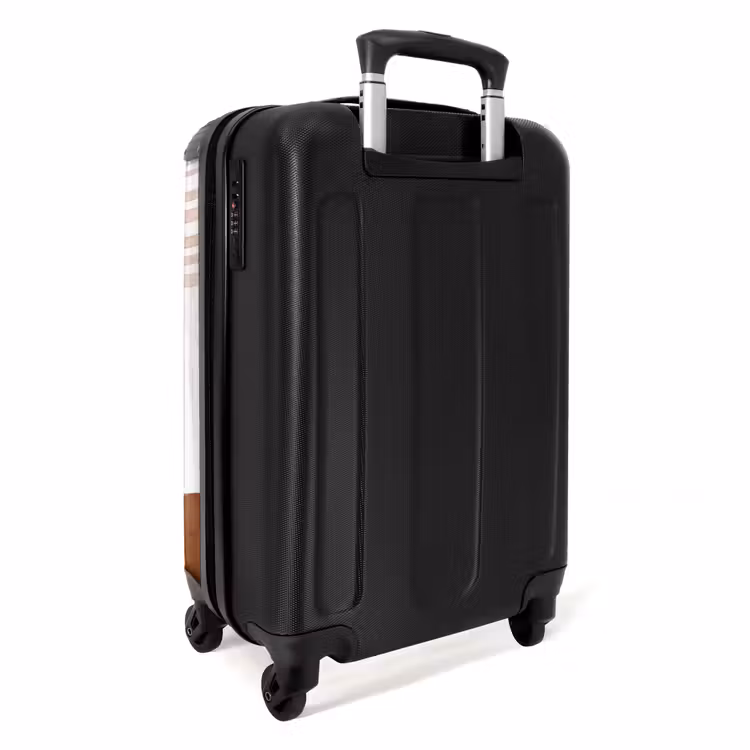Koffer - Linien – Minimalistisch – Kunst - Lijnen - Minimalistisch - Kunst NBS - Handbagage koffer - Vrouwen middel