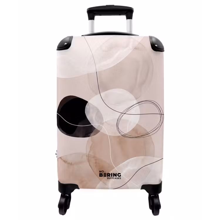 Koffer - Linien – Wellenförmig – Kunst - Lijnen - Golvend - Kunst NBS - Handbagage koffer - Vrouwen middel