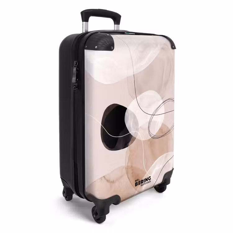Koffer - Linien – Wellenförmig – Kunst - Lijnen - Golvend - Kunst NBS - Handbagage koffer - Vrouwen middel