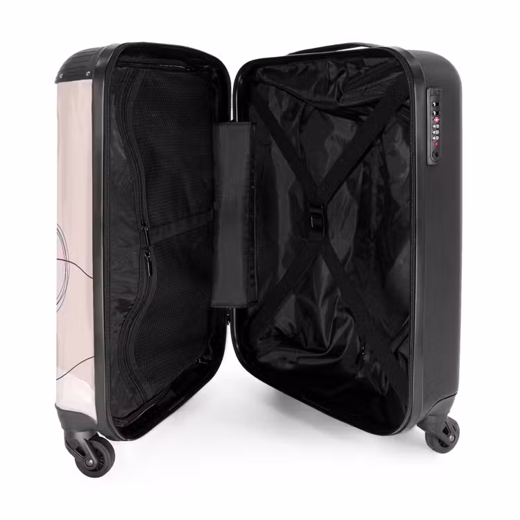 Koffer - Linien – Wellenförmig – Kunst - Lijnen - Golvend - Kunst NBS - Handbagage koffer - Vrouwen middel
