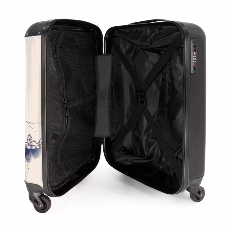 Koffer - Los Angeles – Skyline – Architektur – Aquarell – Blau - Los Angeles - Skyline - Architectuur - Aquarel - Blauw NBS - Handbagage koffer - Volwassenen Unisex middel